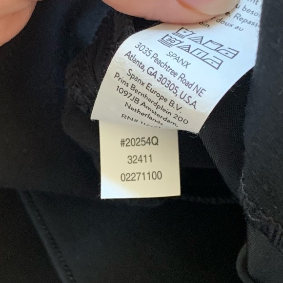 Spanx Trousers The Perfect Pants Slim Straight Ankle Crop Ponte Black Petite M - Picture 10 of 11